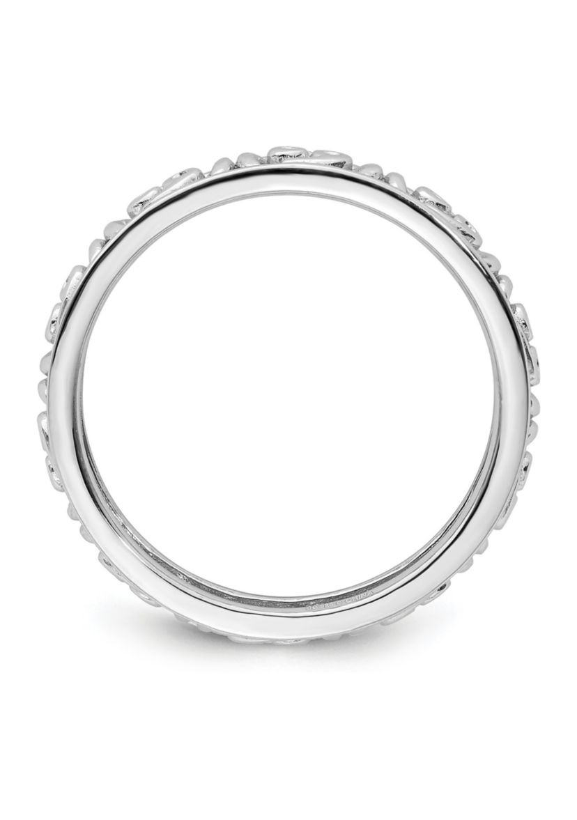 Sterling Silver Stackable Expressions Cancer Zodiac Ring