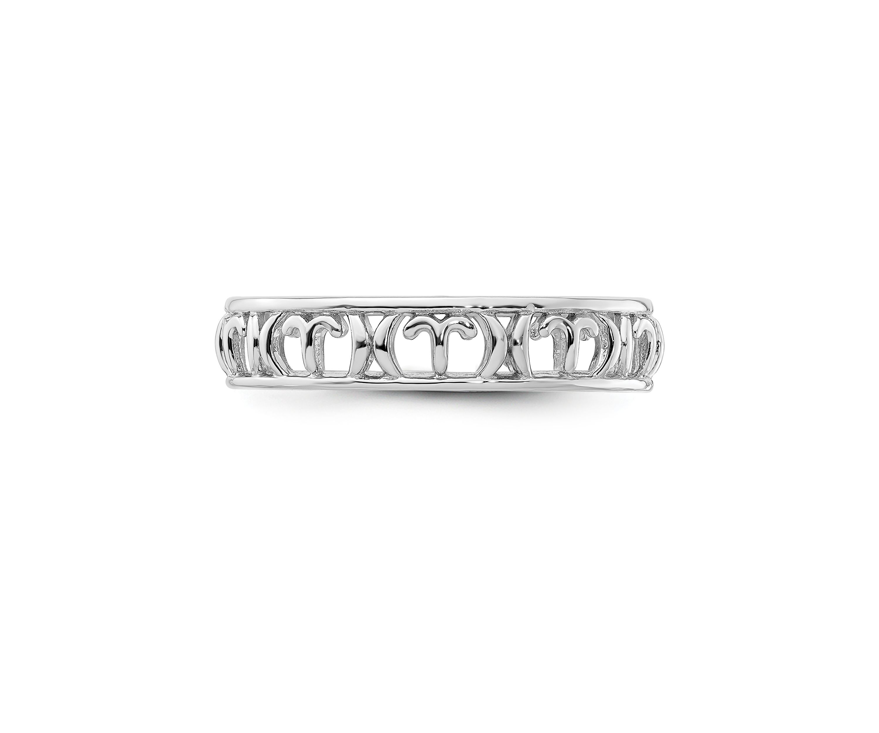 Sterling Silver Stackable Expressions Aries Zodiac Ring
