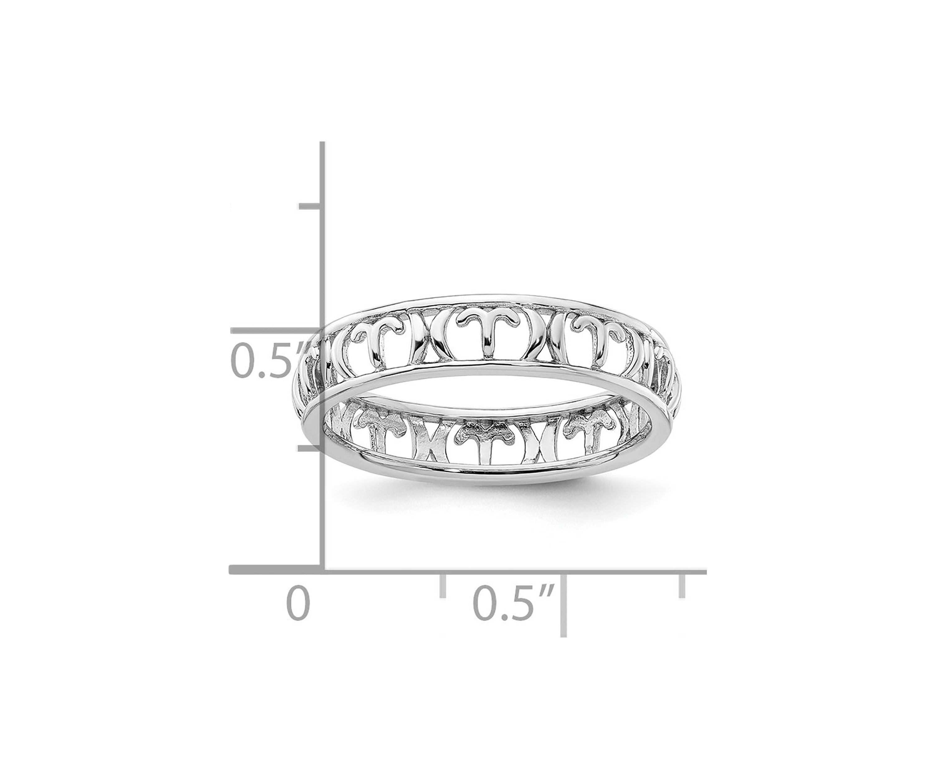 Sterling Silver Stackable Expressions Aries Zodiac Ring