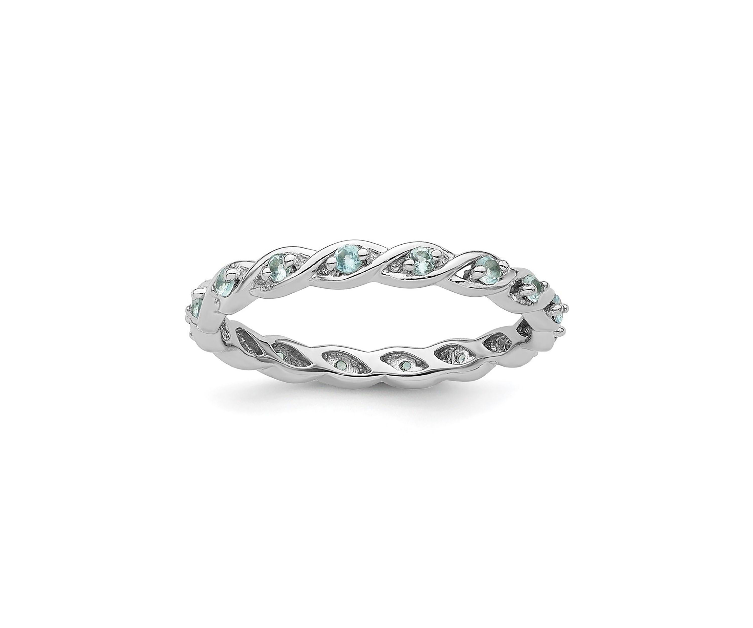 1/3 ct. t.w. Blue Topaz Stackable Expressions Ring in Sterling Silver