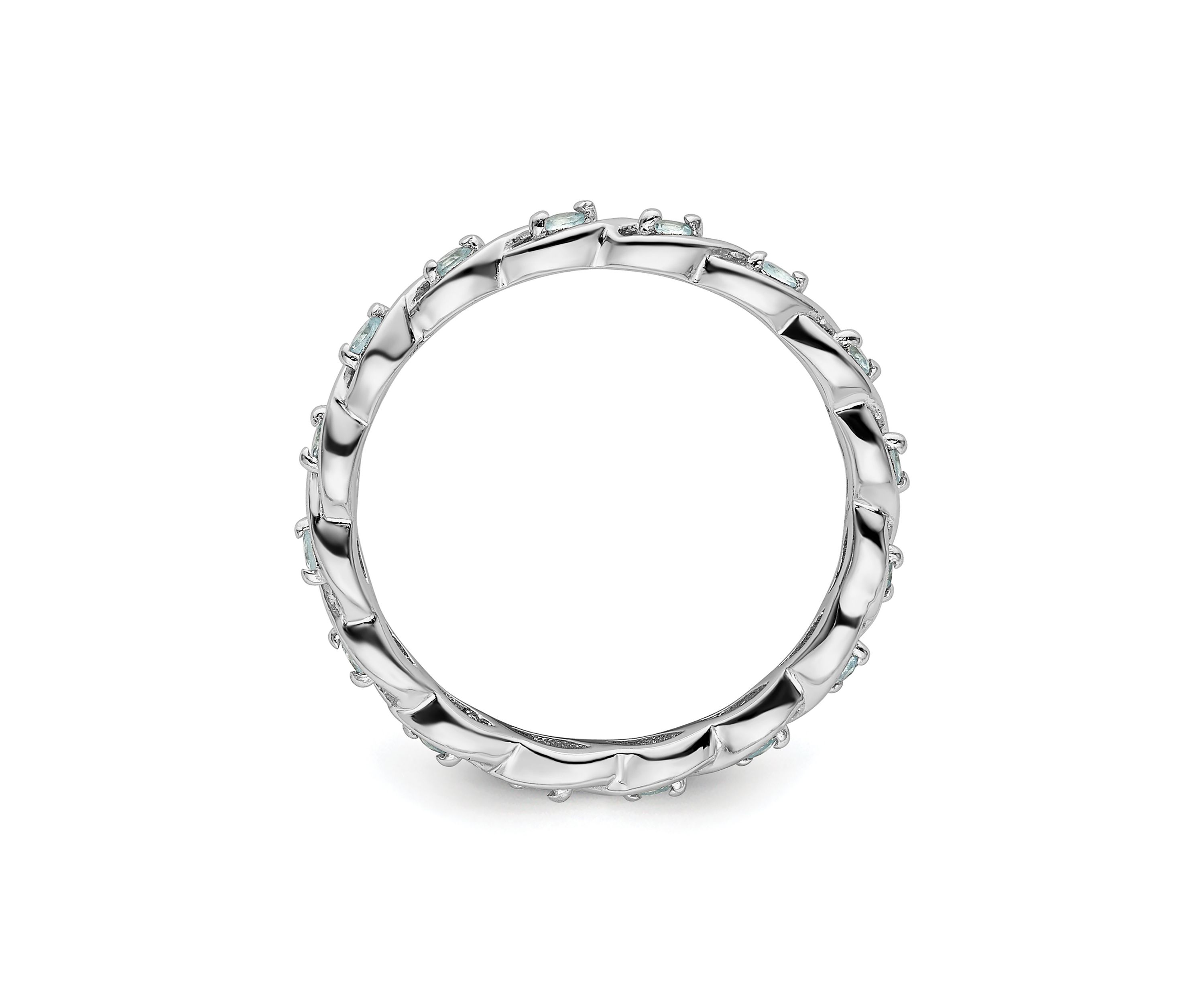 1/3 ct. t.w. Blue Topaz Stackable Expressions Ring in Sterling Silver