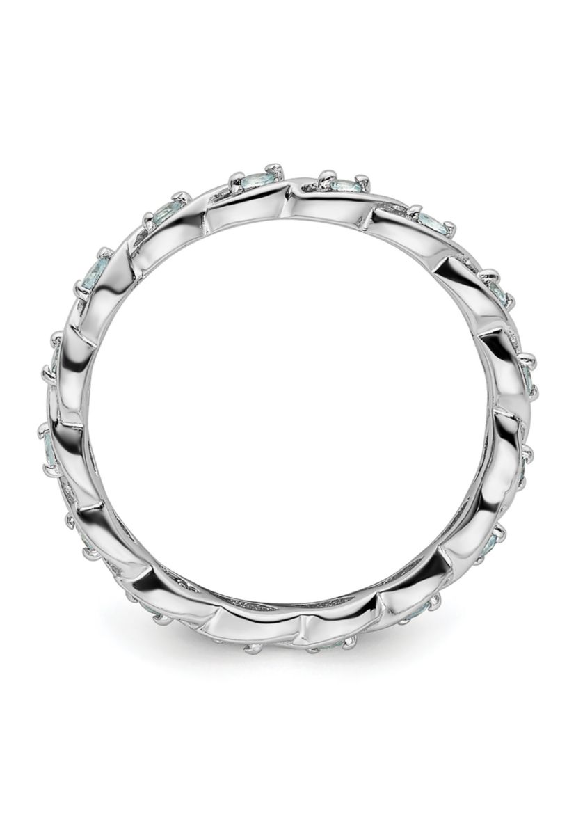 1/3 ct. t.w. Blue Topaz Stackable Expressions Ring in Sterling Silver