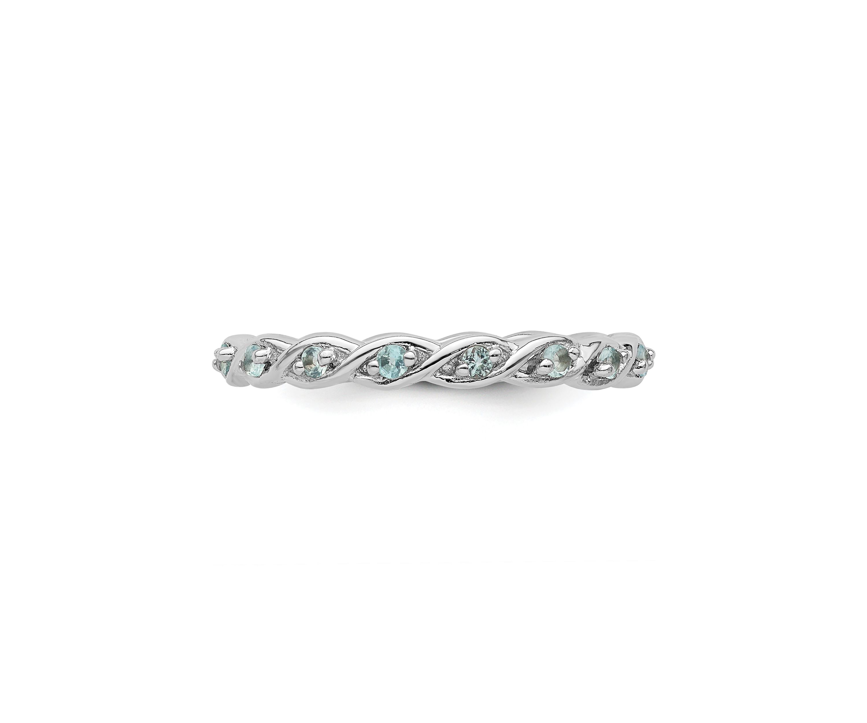 1/3 ct. t.w. Blue Topaz Stackable Expressions Ring in Sterling Silver