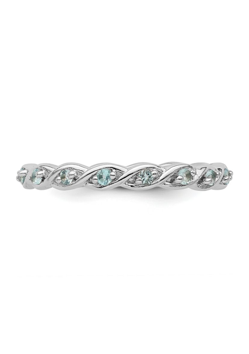 1/3 ct. t.w. Blue Topaz Stackable Expressions Ring in Sterling Silver