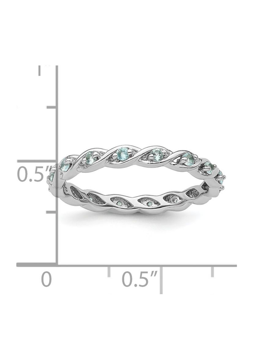 1/3 ct. t.w. Blue Topaz Stackable Expressions Ring in Sterling Silver