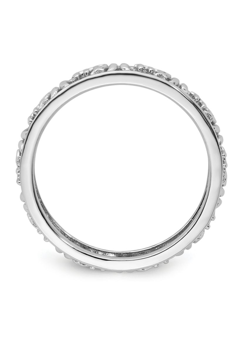 Sterling Silver Stackable Expressions Virgo Zodiac Ring