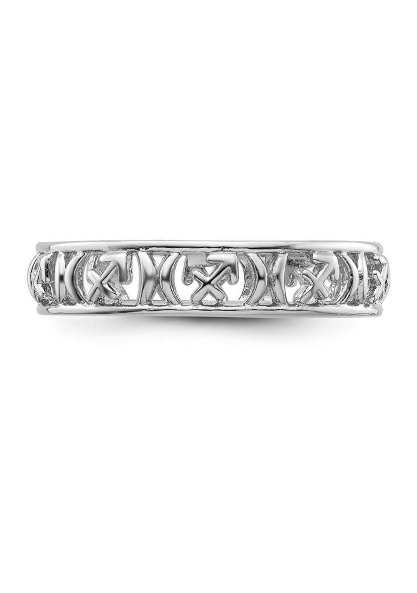 Sterling Silver Stackable Expressions Sagittarius Zodiac Ring