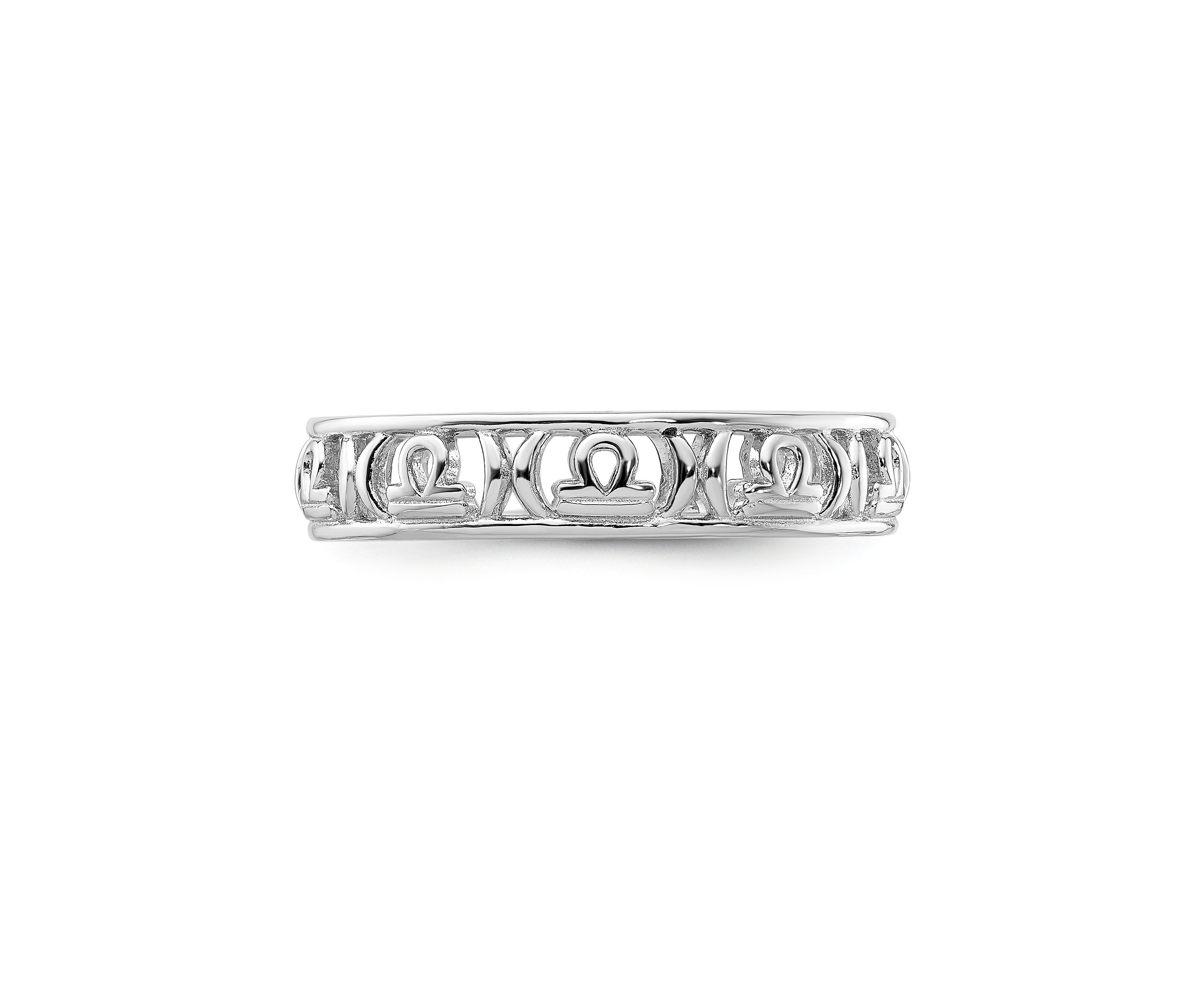 Sterling Silver Stackable Expressions Libra Zodiac Ring