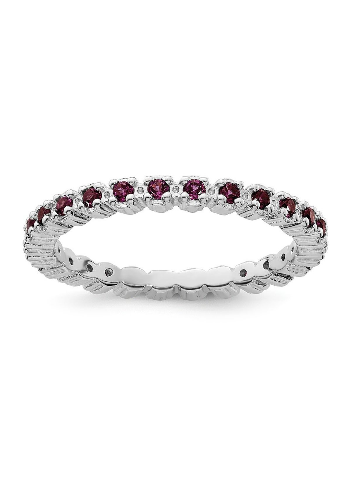 5/8 ct. t.w. Rhodolite Garnet Ring in Sterling Silver