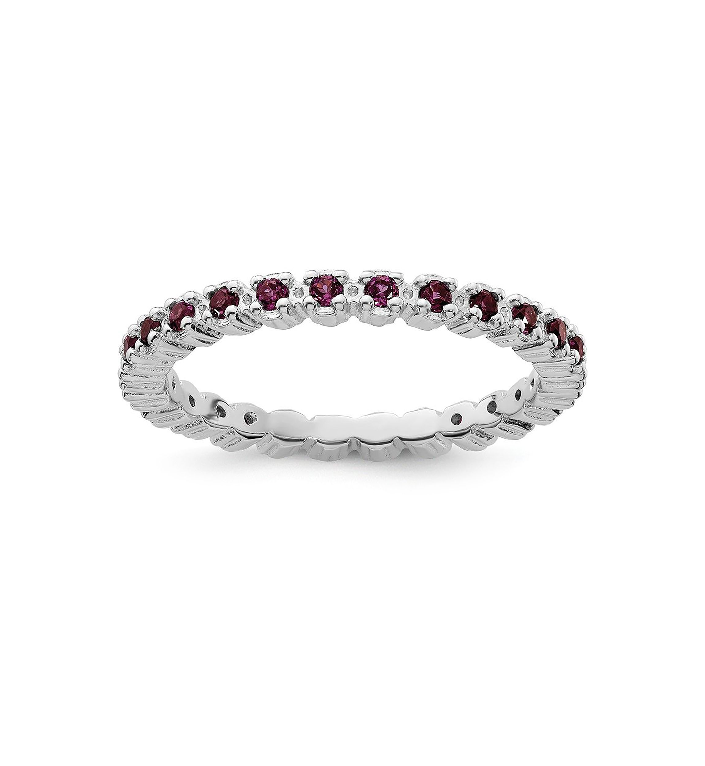 5/8 ct. t.w. Rhodolite Garnet Ring in Sterling Silver