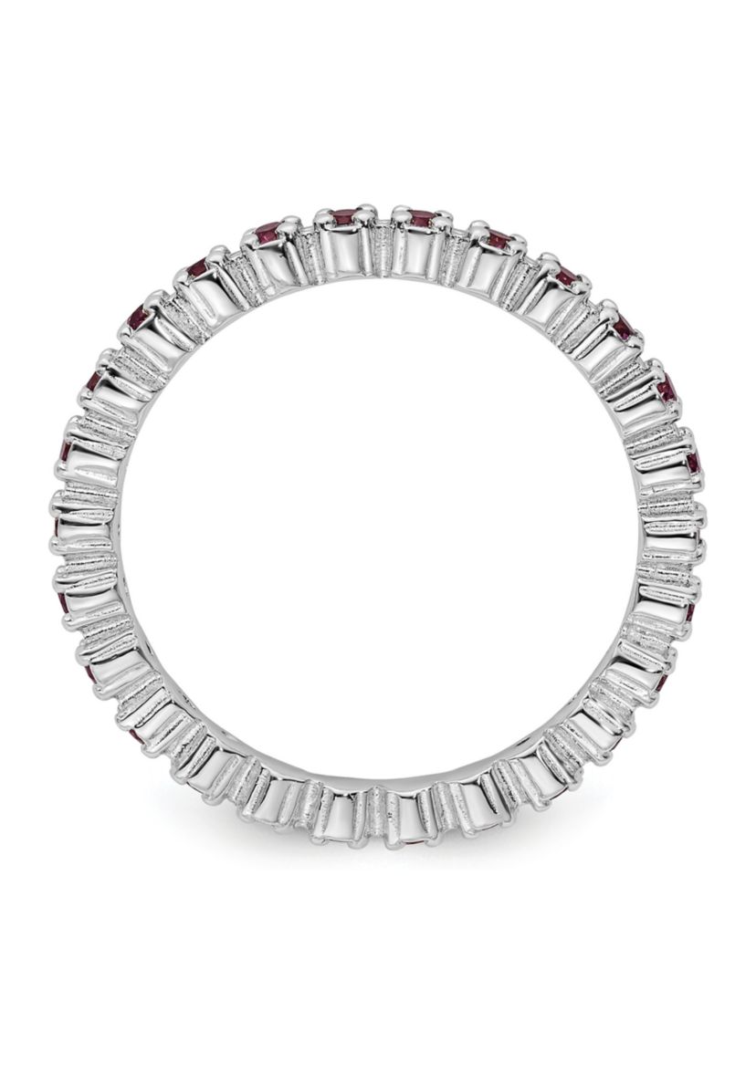 5/8 ct. t.w. Rhodolite Garnet Ring in Sterling Silver