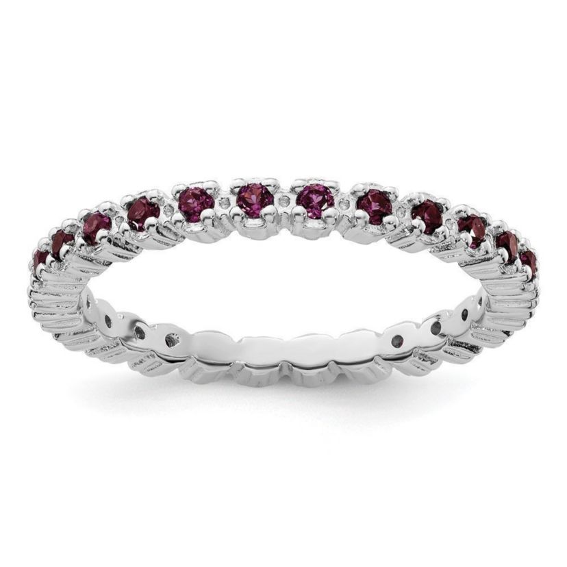5/8 ct. t.w. Rhodolite Garnet Ring in Sterling Silver