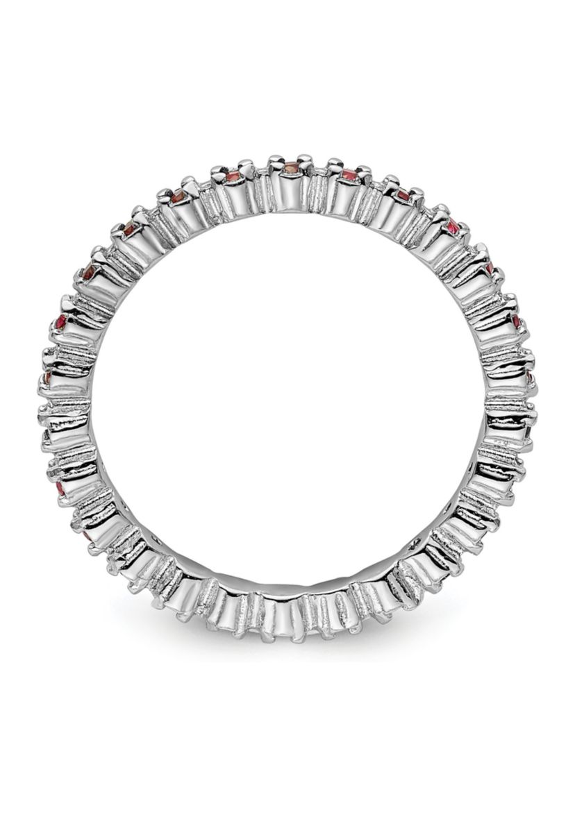 Lab Created 1/2 ct. t.w. Created Ruby Stackable Expressions Ring in Sterling Silver