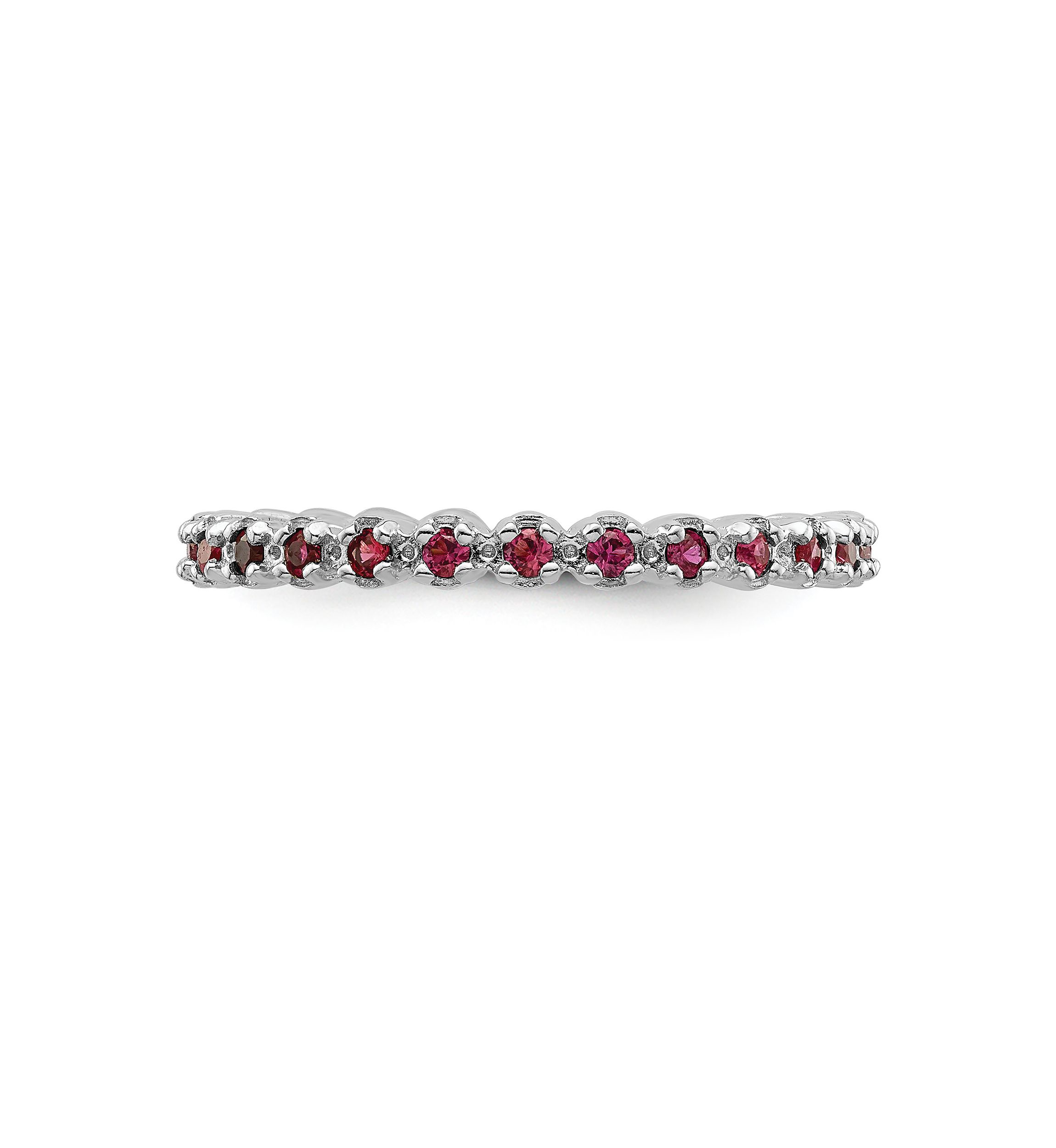 Lab Created 1/2 ct. t.w. Created Ruby Stackable Expressions Ring in Sterling Silver