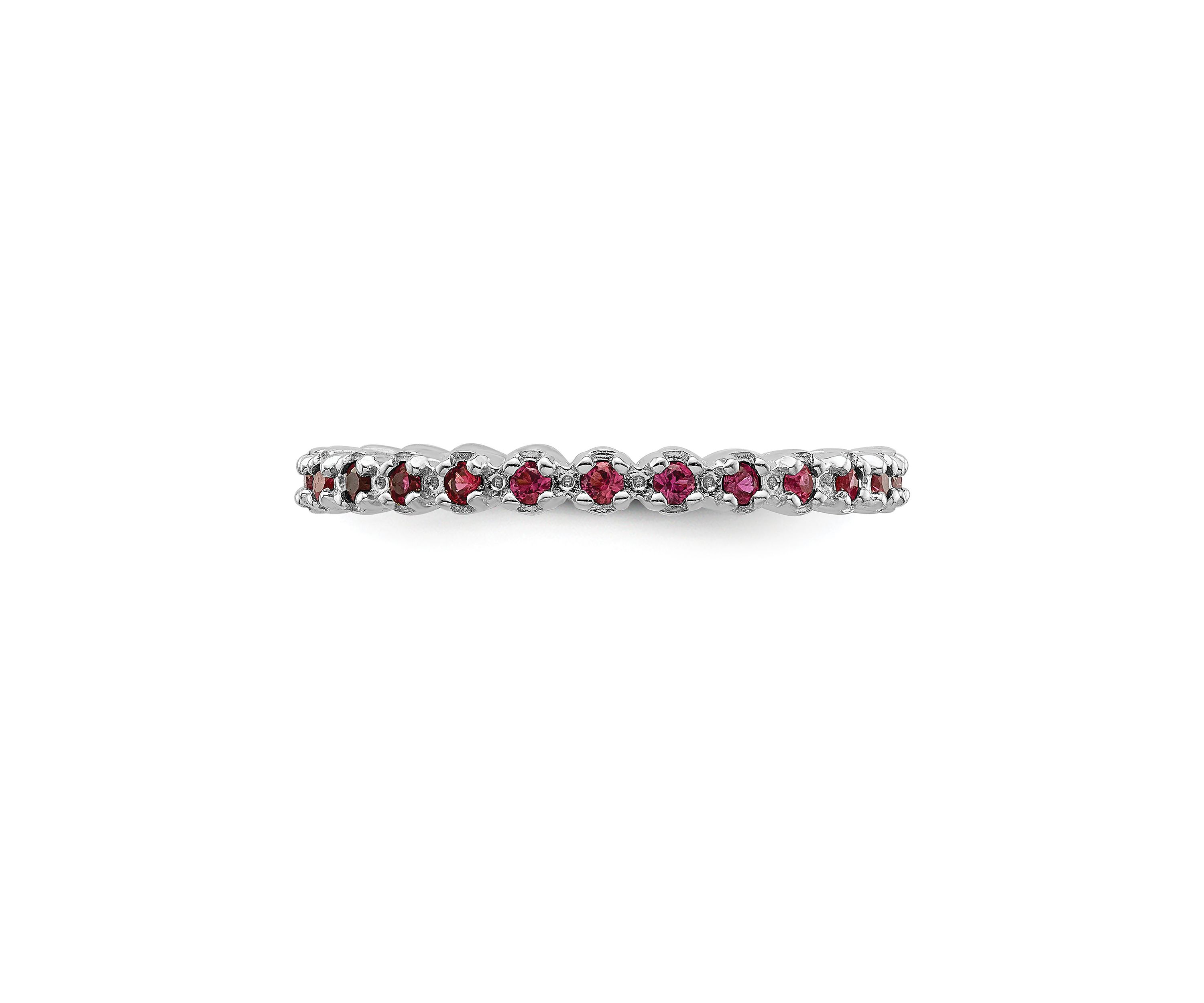 Lab Created 1/2 ct. t.w. Created Ruby Stackable Expressions Ring in Sterling Silver