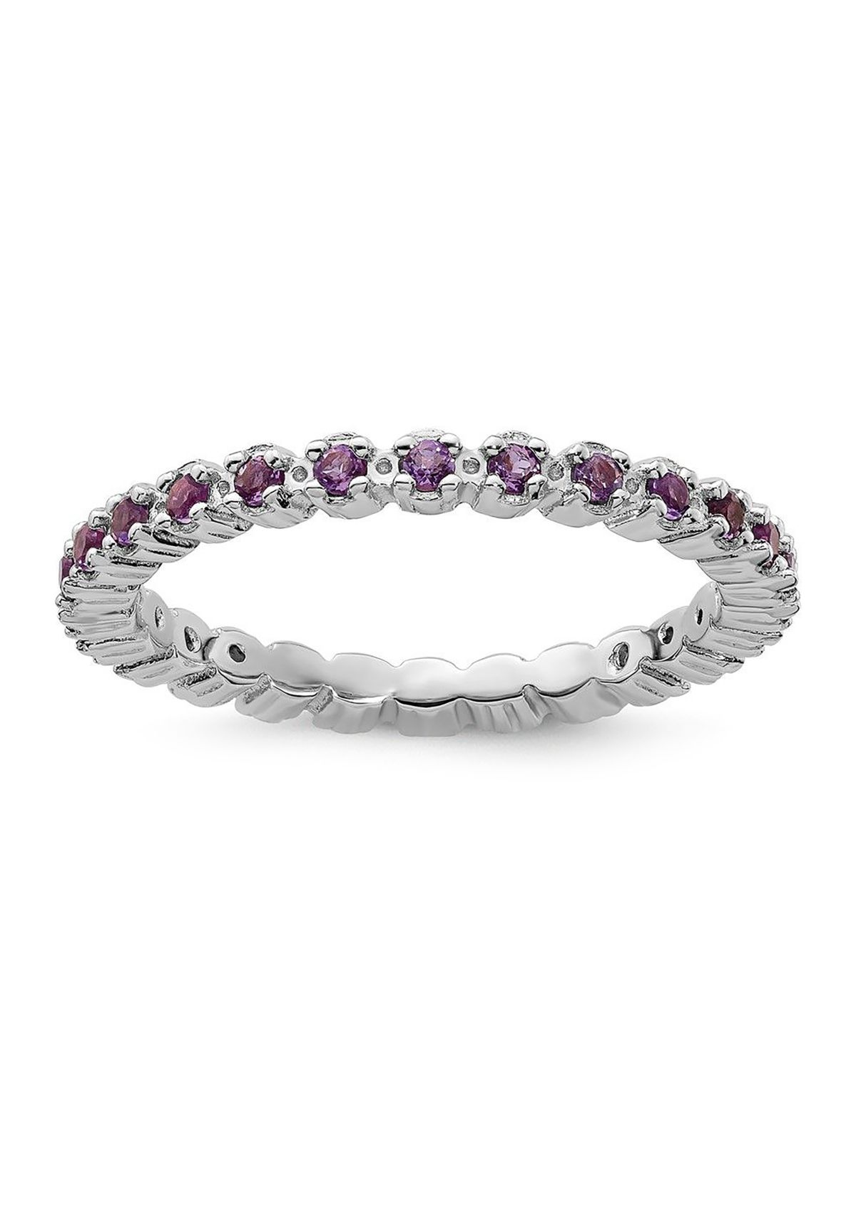 3/8 ct. t.w. Amethyst Stackable Expressions Ring in Sterling Silver
