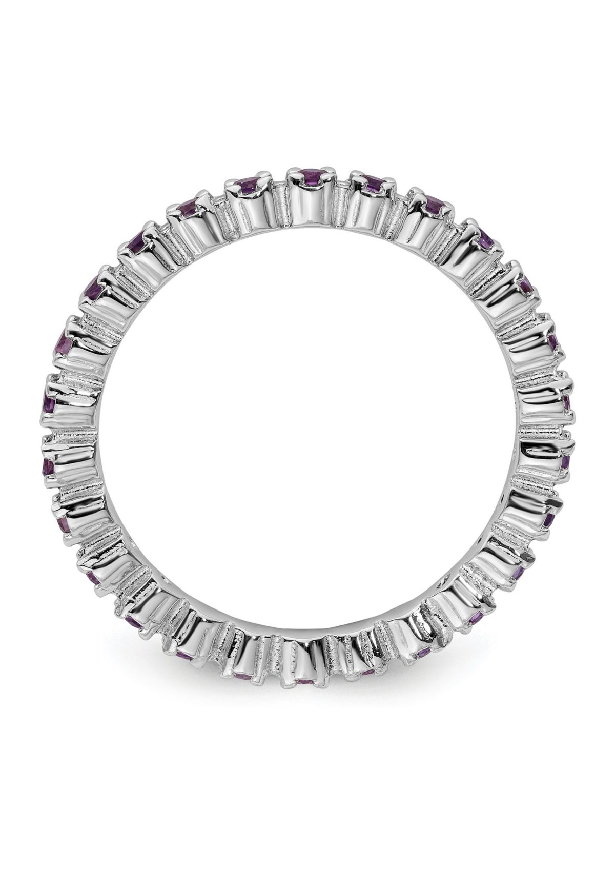 3/8 ct. t.w. Amethyst Stackable Expressions Ring in Sterling Silver