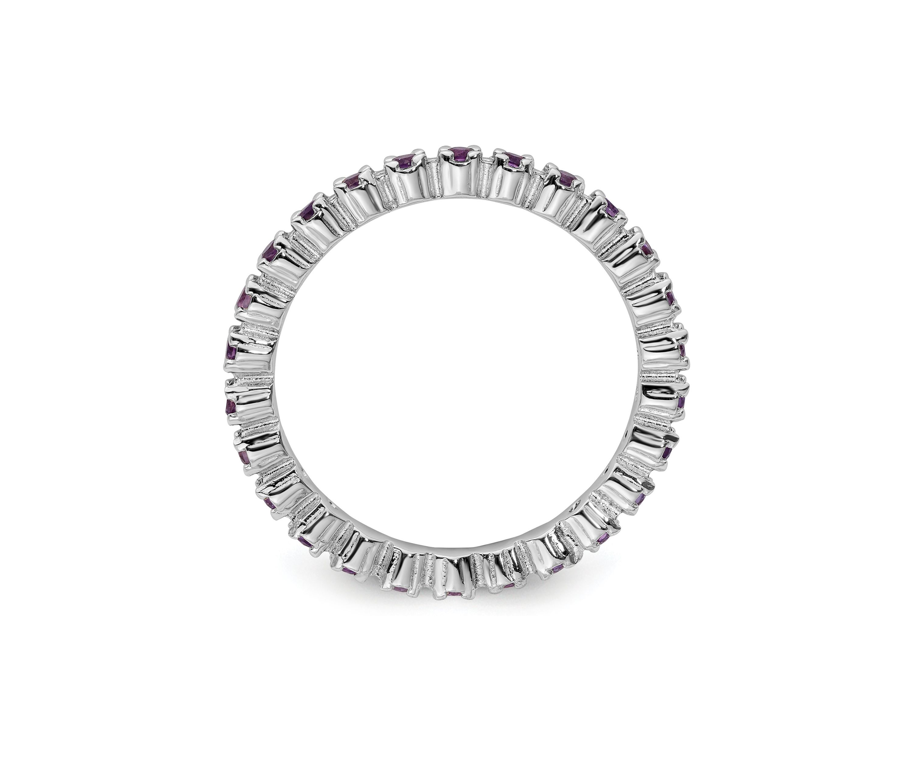 3/8 ct. t.w. Amethyst Stackable Expressions Ring in Sterling Silver