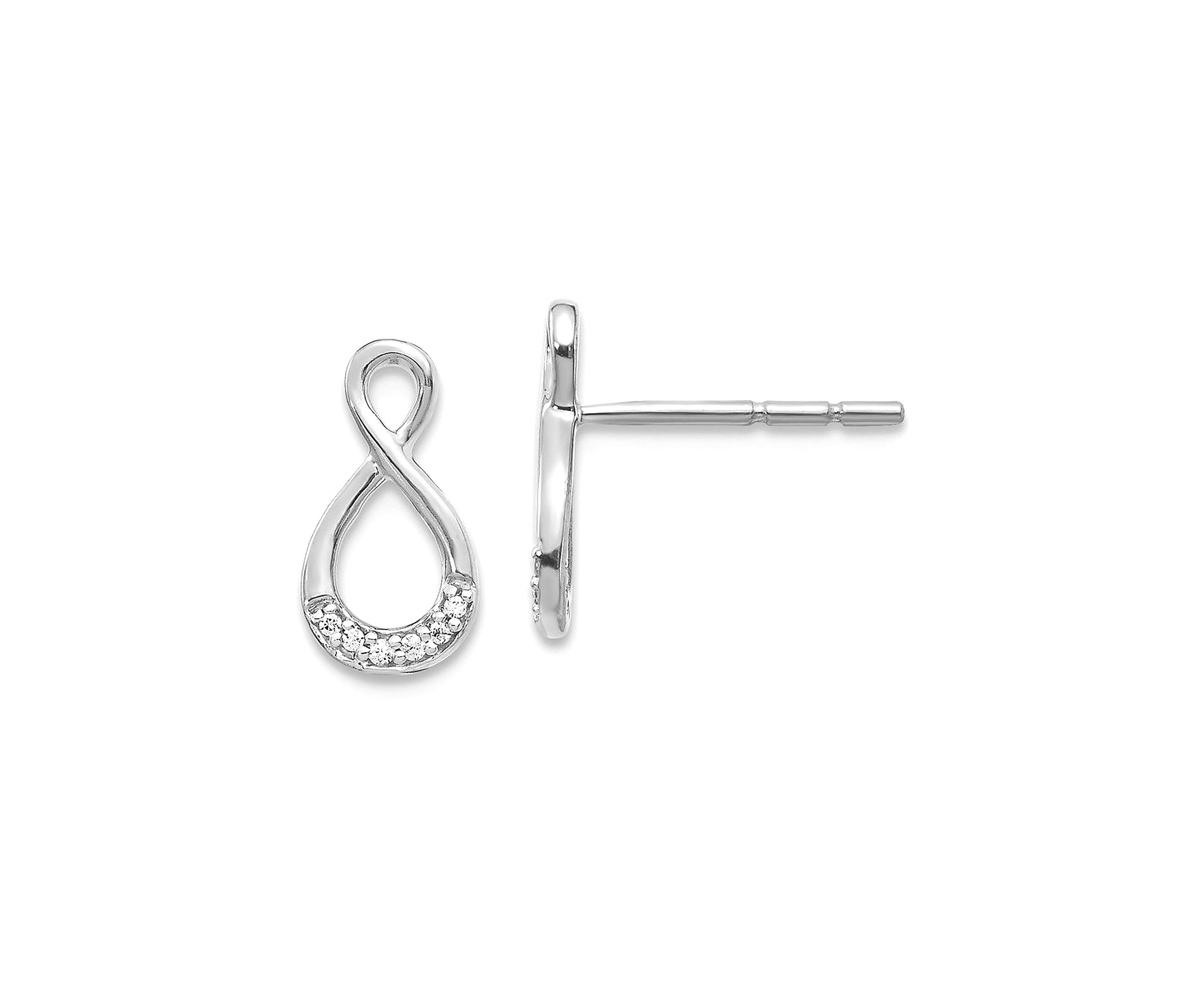 0.04 ct. t.w. Diamond Twisted Post Earrings in 14K Gold