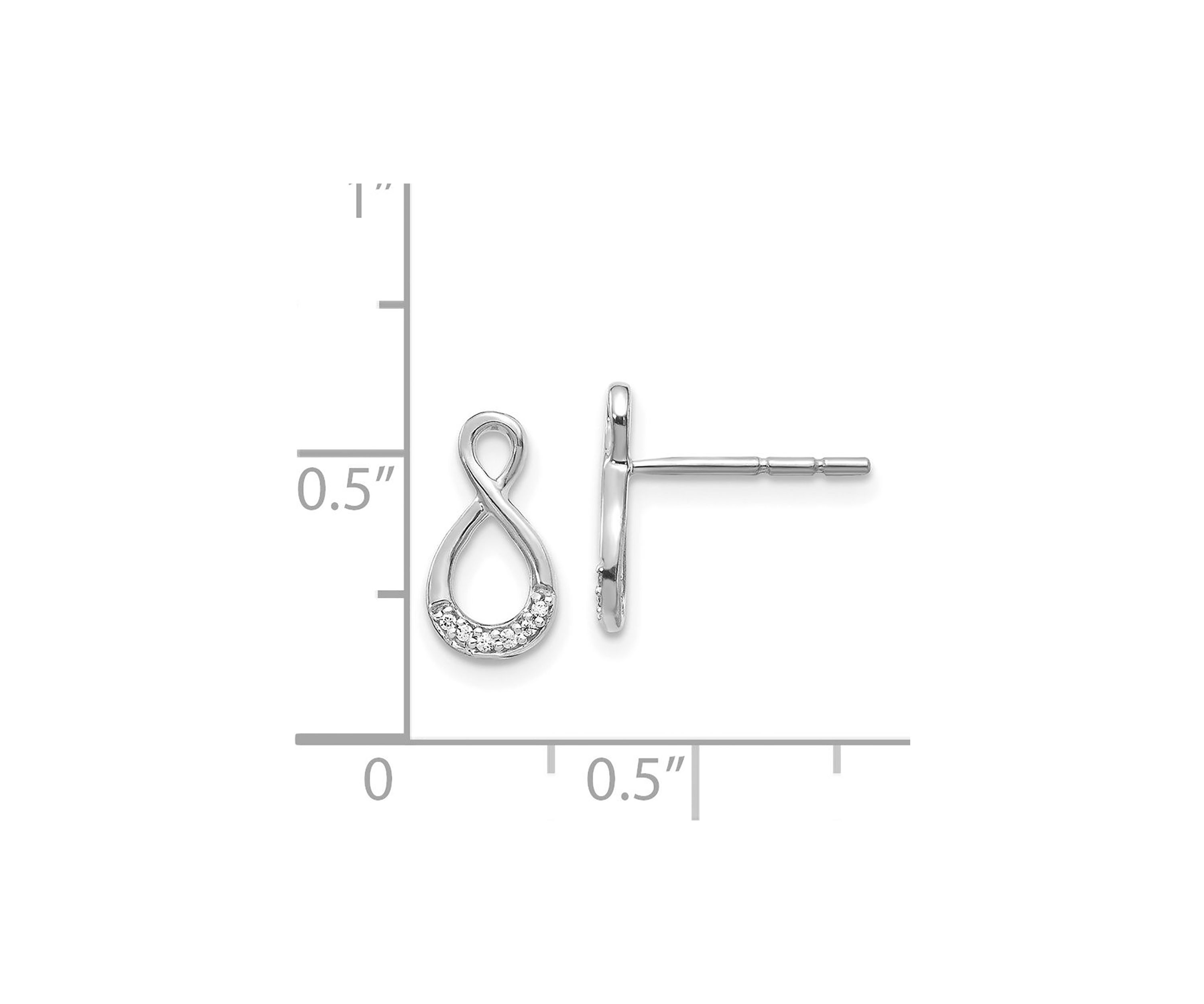 0.04 ct. t.w. Diamond Twisted Post Earrings in 14K Gold