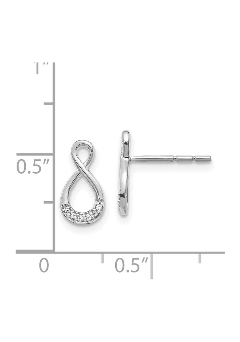 0.04 ct. t.w. Diamond Twisted Post Earrings in 14K Gold