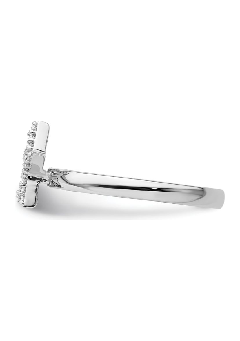 1/10 ct. t.w. Diamond Stackable Expressions Star Ring in Sterling Silver