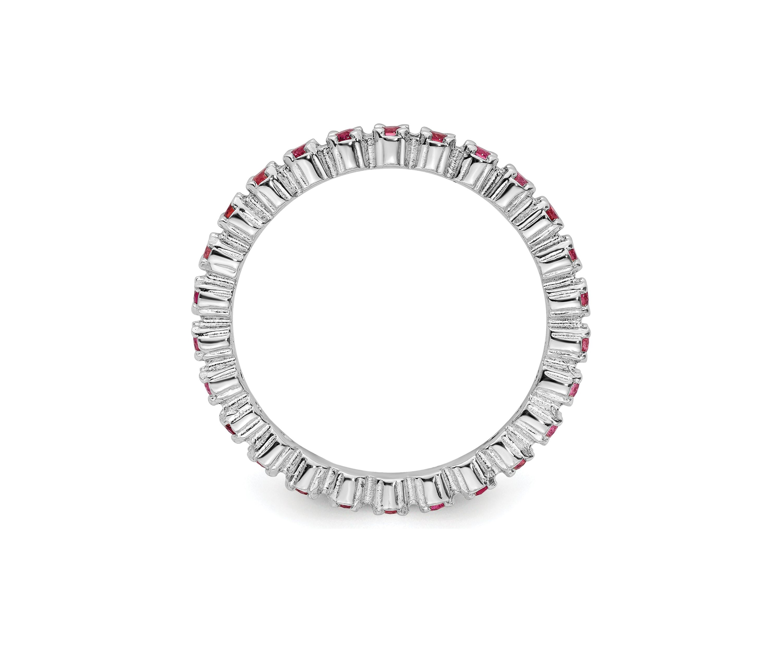3/8 ct. t.w. Pink Tourmaline Stackable Expressions Ring in Sterling Silver