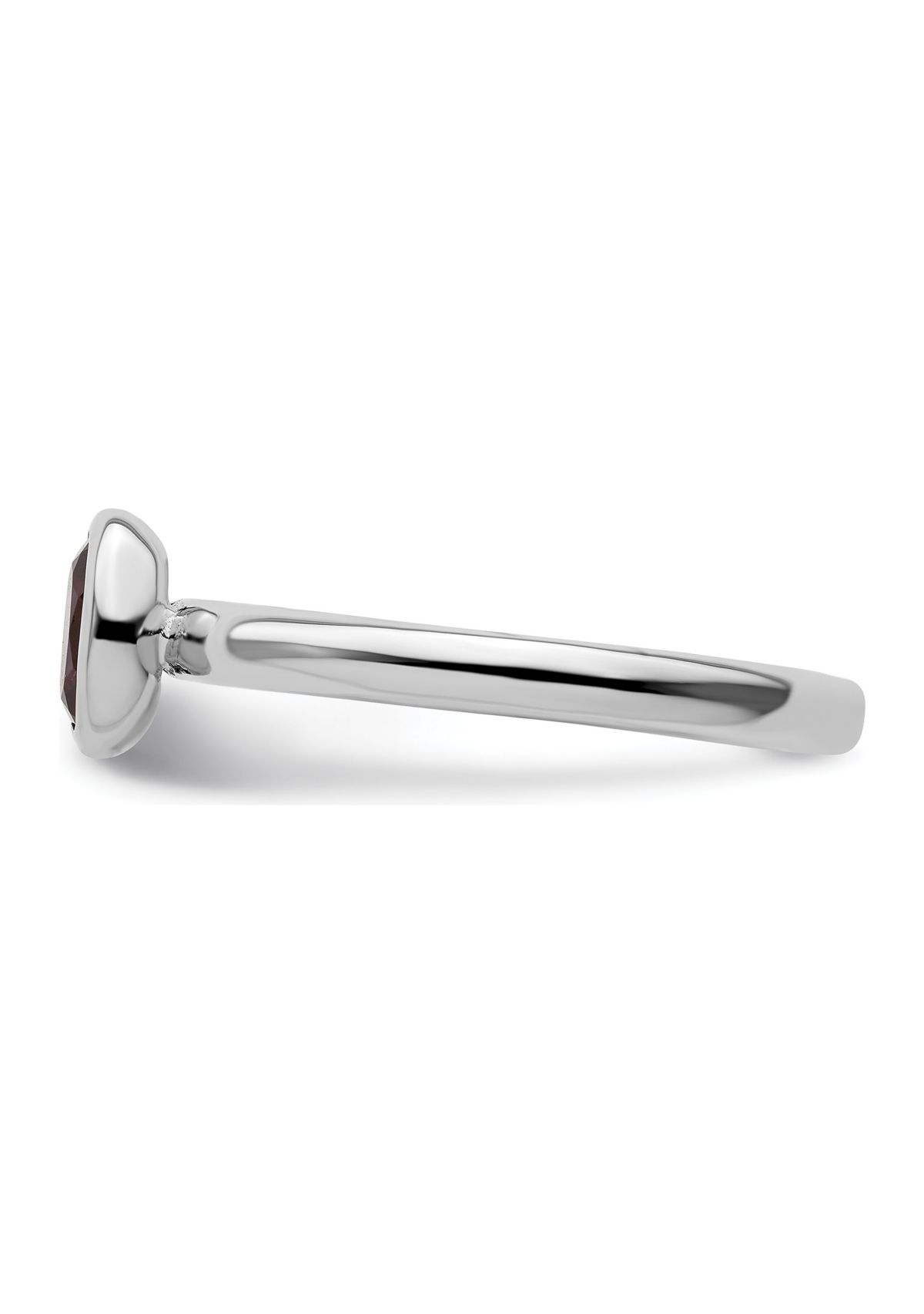 5/8 ct. t.w. Oval Rhodolite Garnet Ring in Sterling Silver