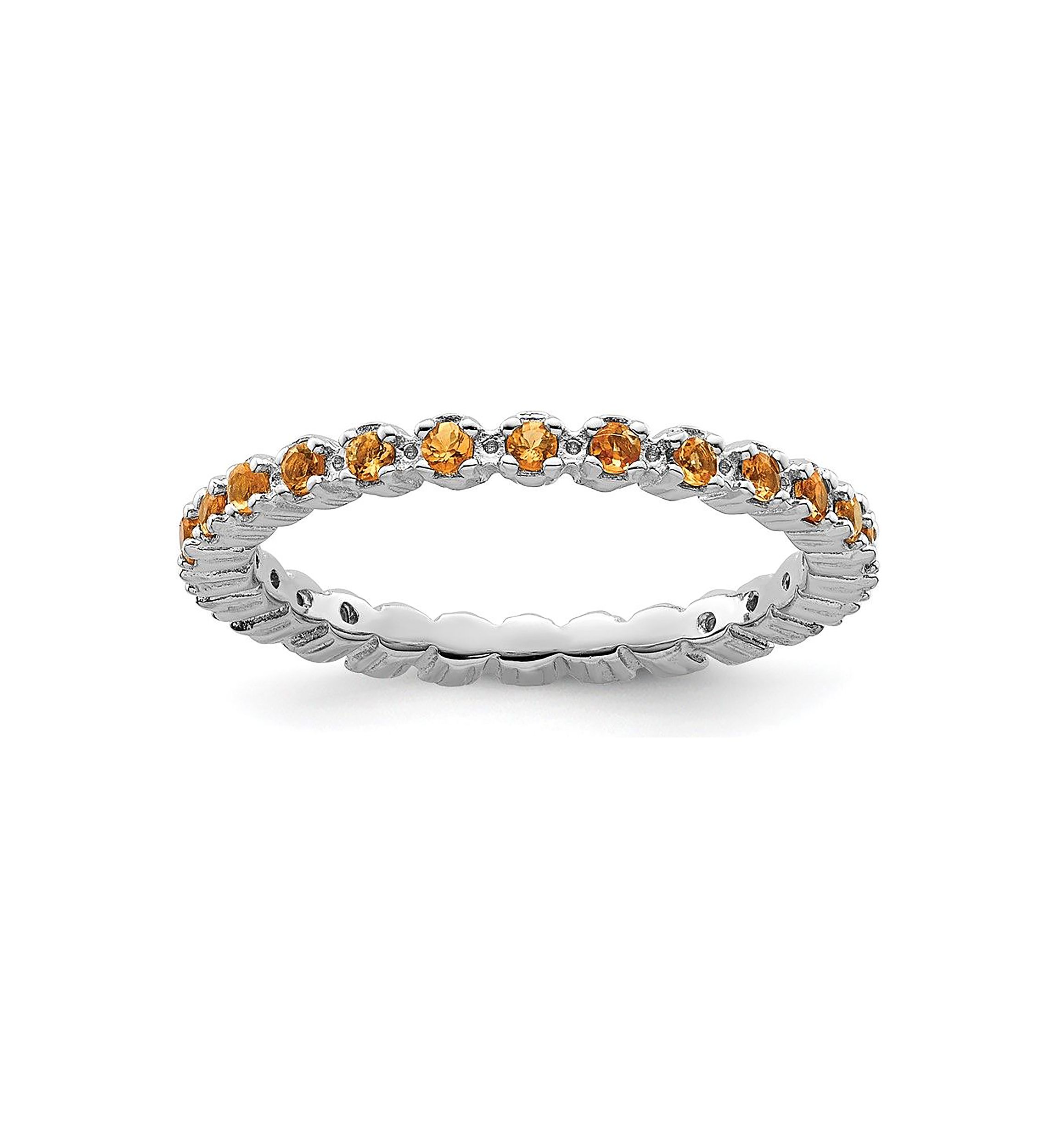 3/8 ct. t.w. Citrine Stackable Expressions Ring in Sterling Silver