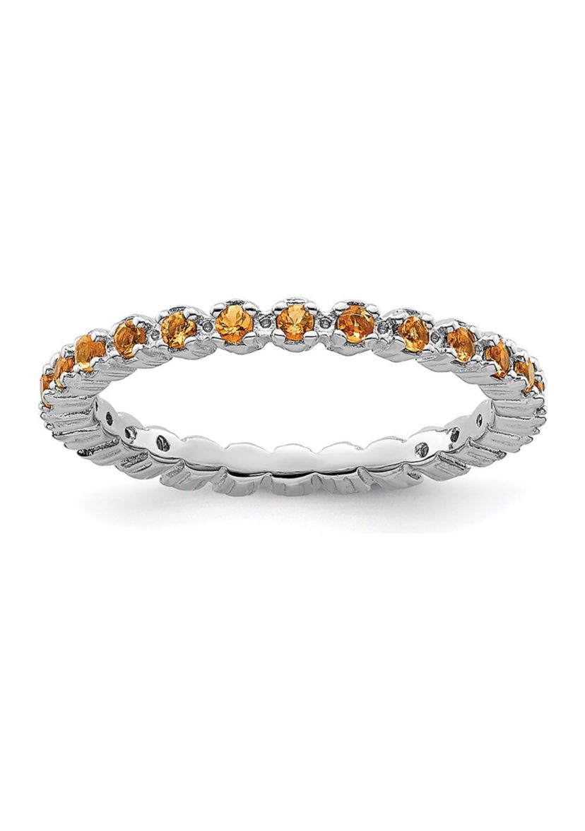 3/8 ct. t.w. Citrine Stackable Expressions Ring in Sterling Silver