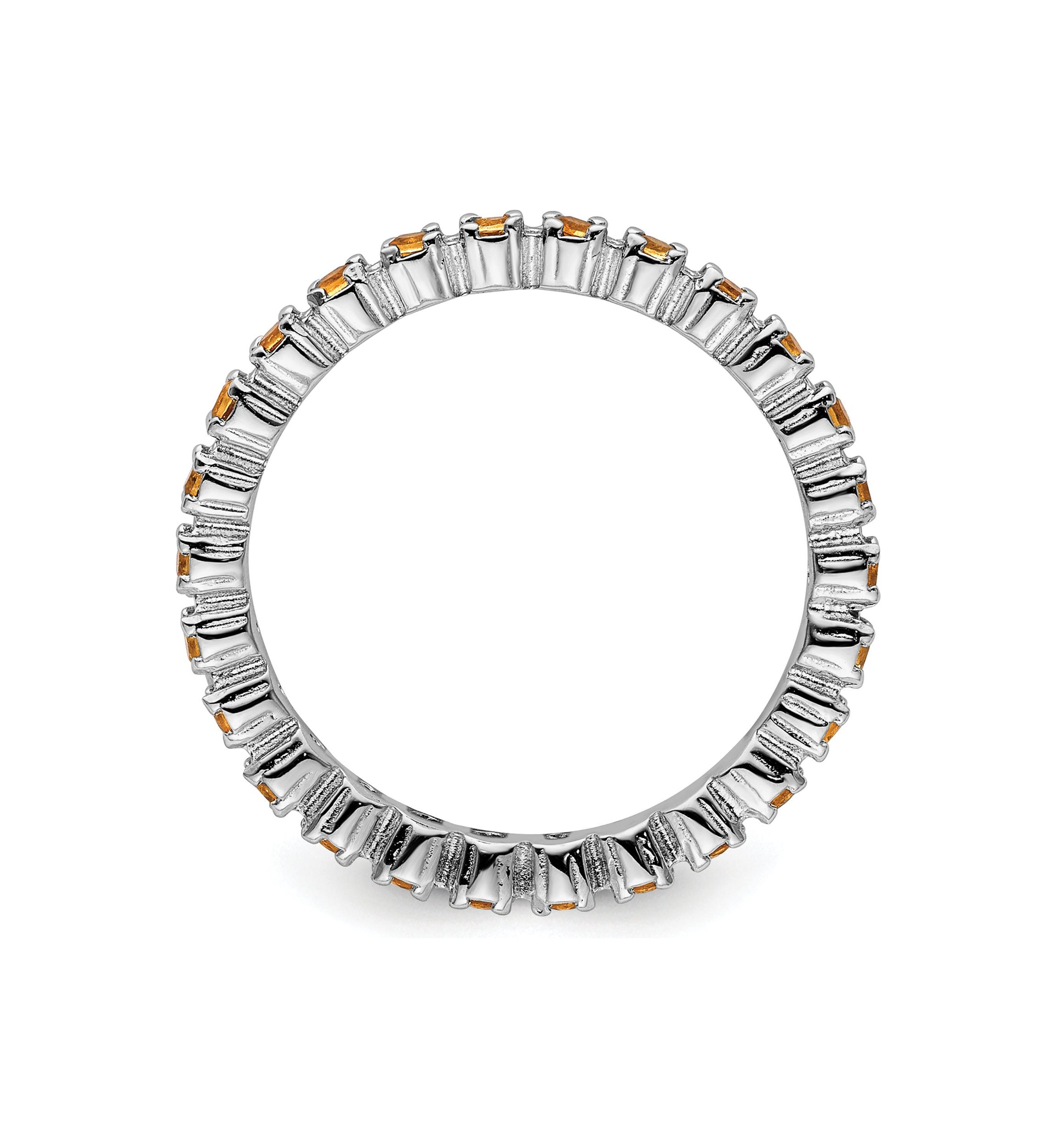 3/8 ct. t.w. Citrine Stackable Expressions Ring in Sterling Silver