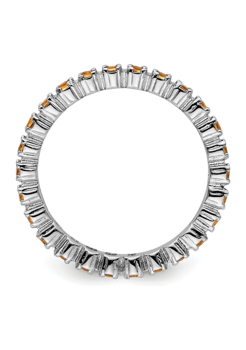 3/8 ct. t.w. Citrine Stackable Expressions Ring in Sterling Silver