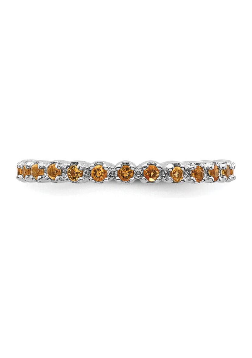 3/8 ct. t.w. Citrine Stackable Expressions Ring in Sterling Silver