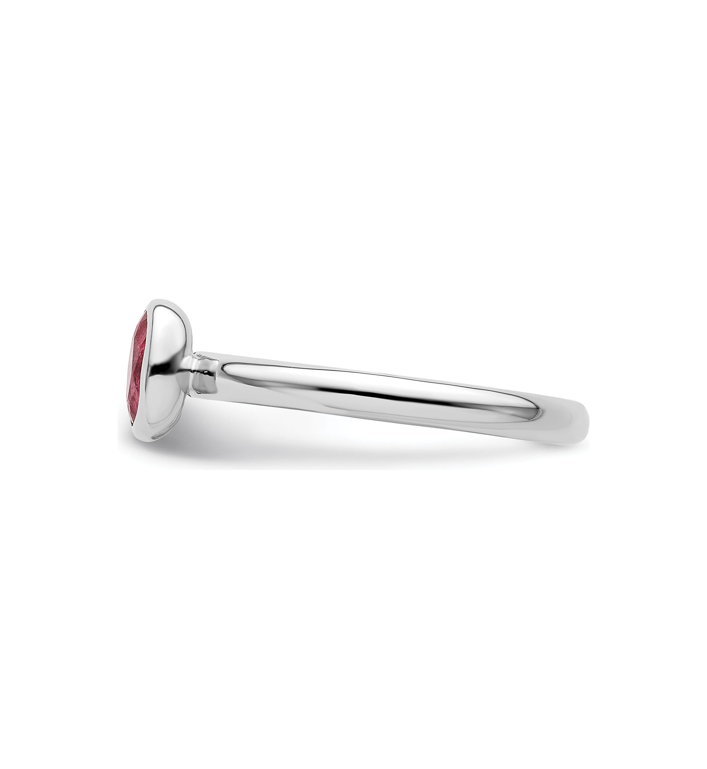 1/2 ct. t.w. Oval Pink Tourmaline Ring in Sterling Silver