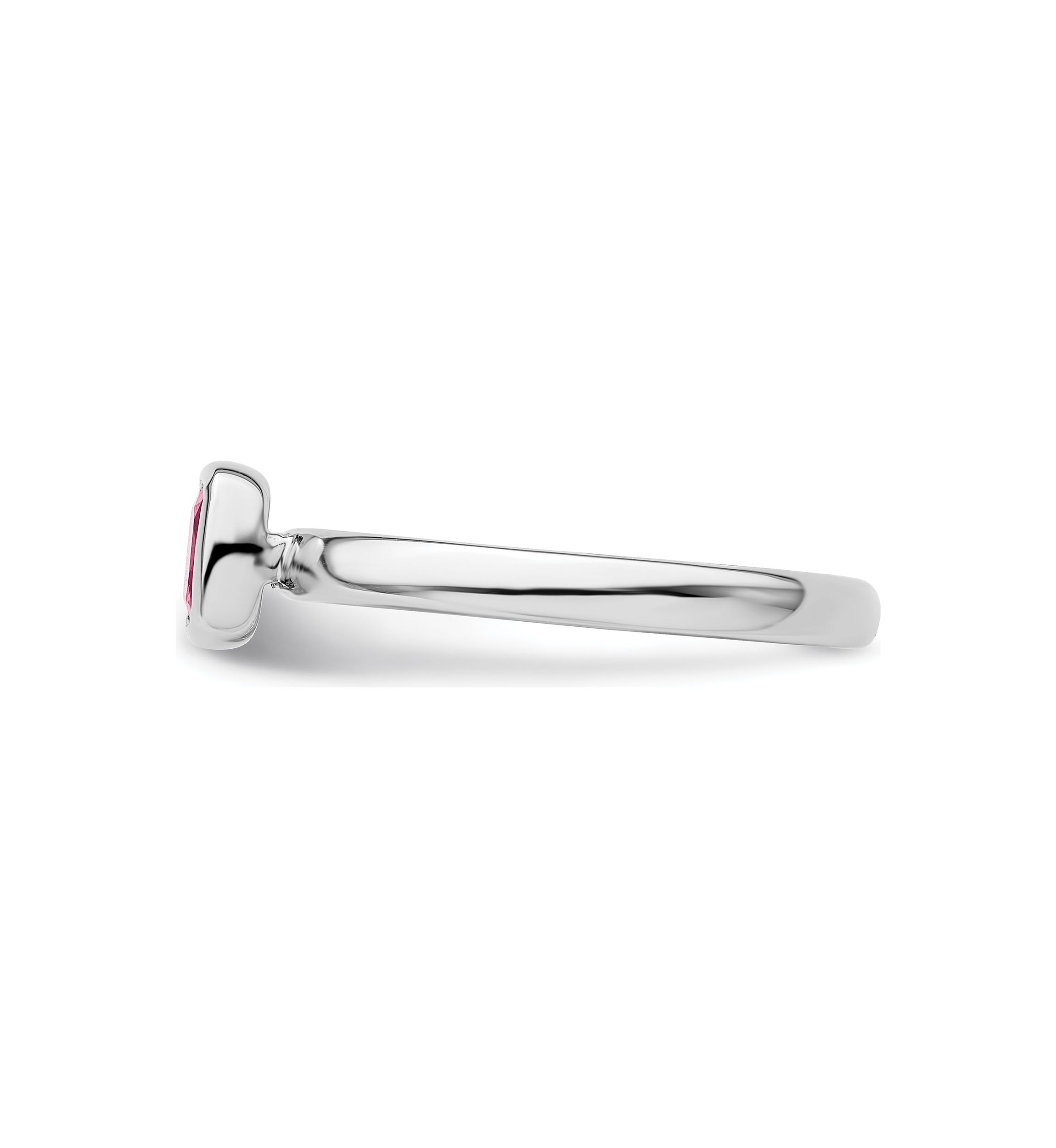 1/2 ct. t.w. Cushion-cut Pink Tourmaline Ring in Sterling Silver