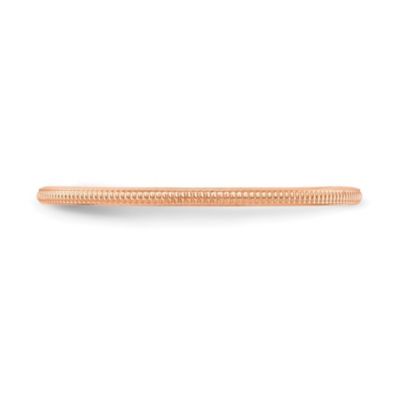 14K Gold 1.2mm Milgrain Stackable Band