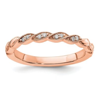 0.04 ct. t.w. Diamonds Stackable Expressions Twist Ring 14K Gold