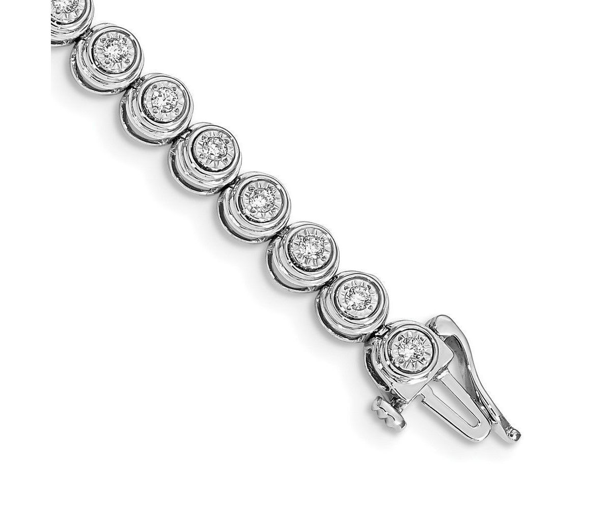 1.05 ct. t.w. Diamond Circle Link Bracelet in 14K Gold