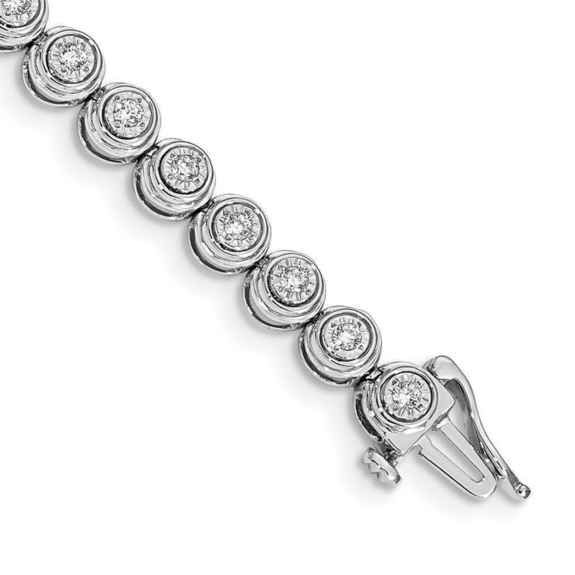 1.05 ct. t.w. Diamond Circle Link Bracelet in 14K Gold