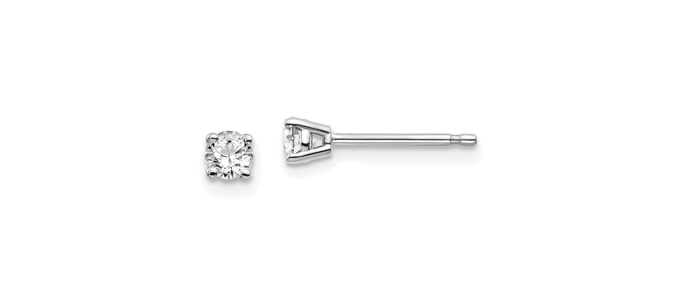 1/4 ct. t.w. Diamond Stud Push-on Post Earrings in 14K Gold
