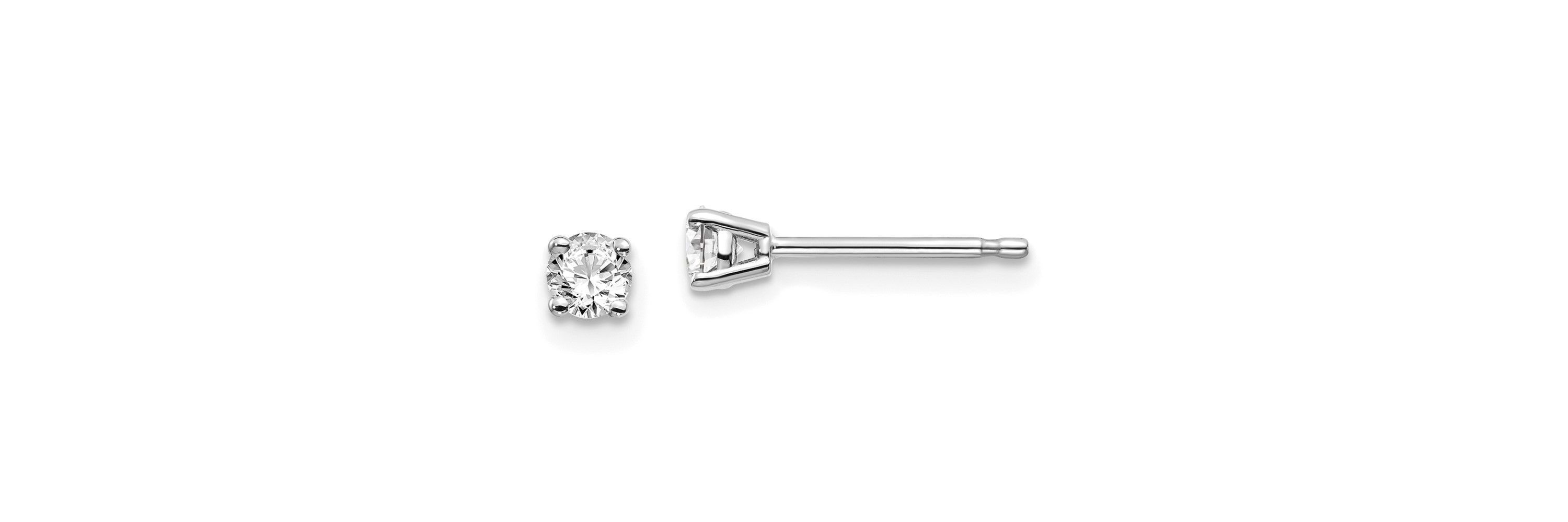 1/4 ct. t.w. Diamond Stud Push-on Post Earrings in 14K Gold