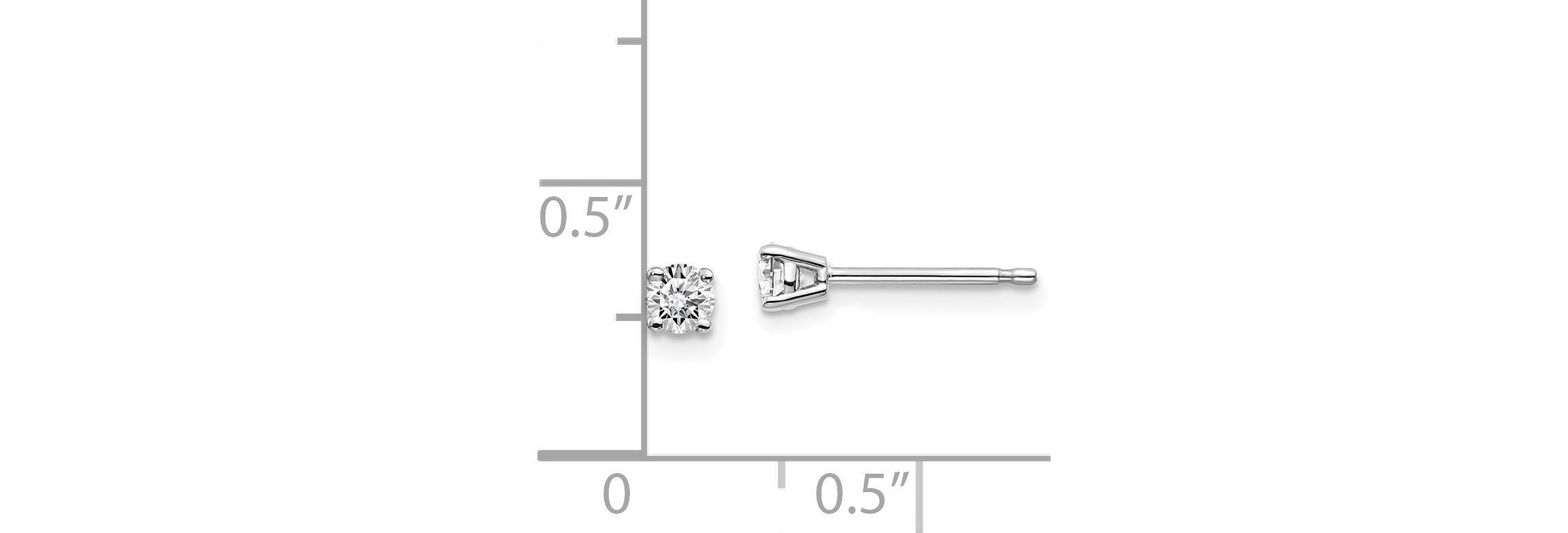 1/4 ct. t.w. Diamond Stud Push-on Post Earrings in 14K Gold