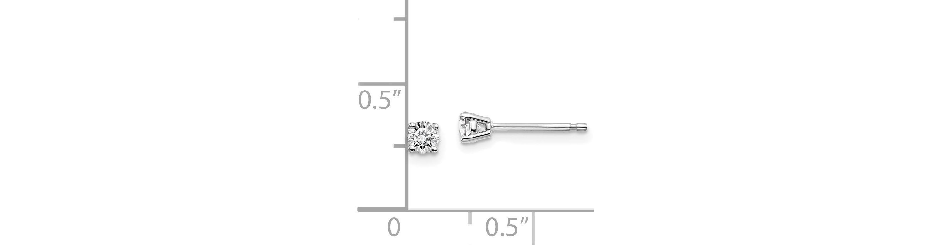 1/4 ct. t.w. Diamond Stud Push-on Post Earrings in 14K Gold