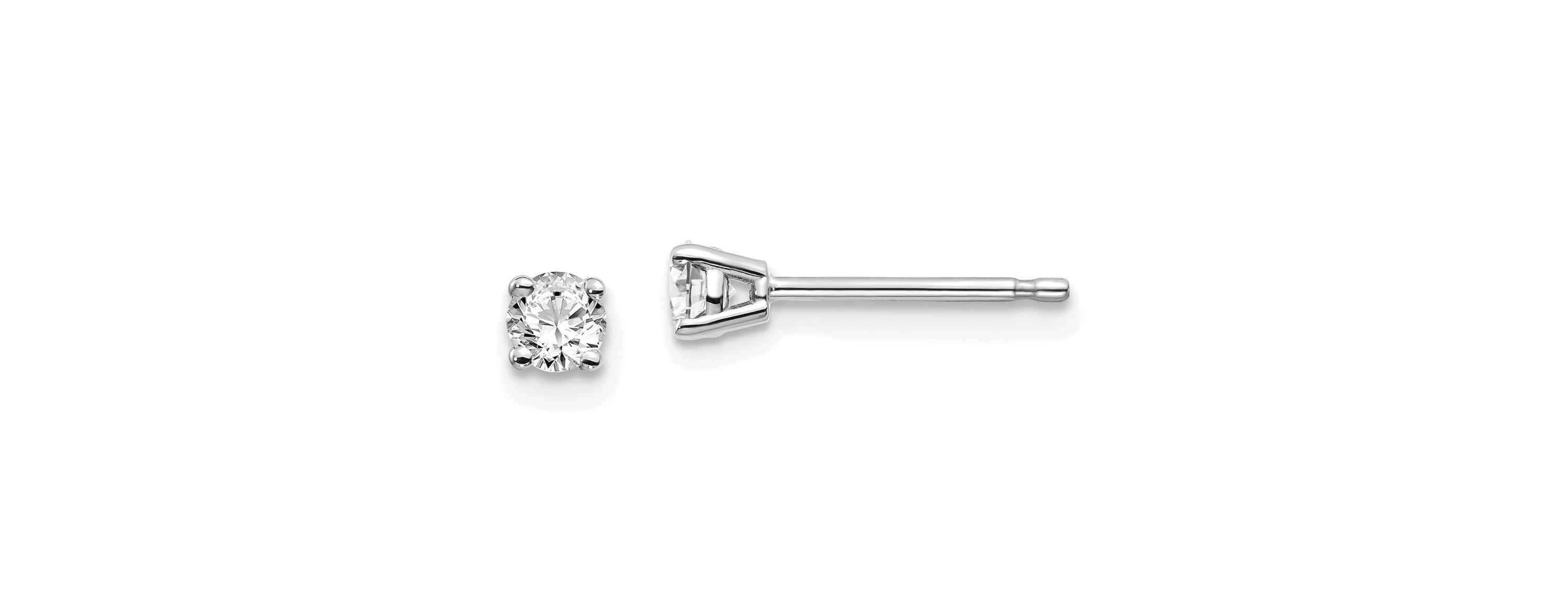 1/4 ct. t.w. Diamond Stud Push-on Post Earrings in 14K Gold