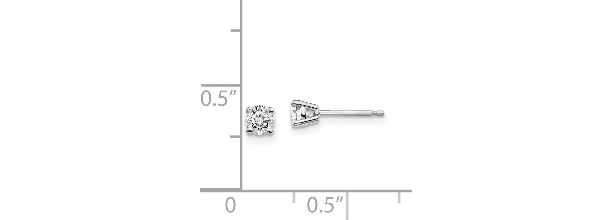 1/3 ct. t.w. Diamond Stud Push-on Post Earrings in 14K Gold