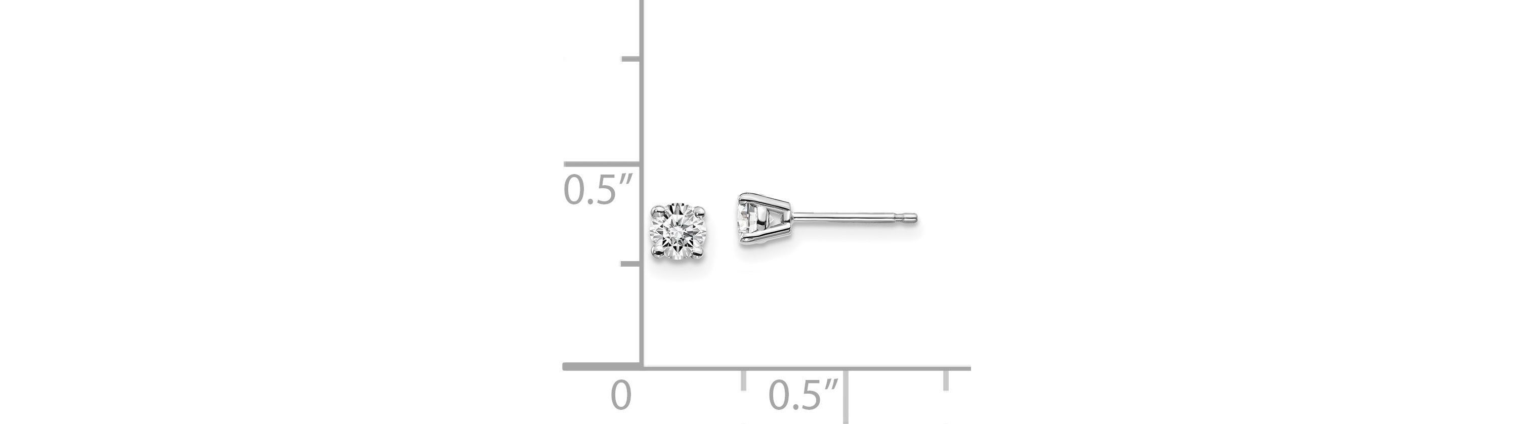 1/3 ct. t.w. Diamond Stud Push-on Post Earrings in 14K Gold
