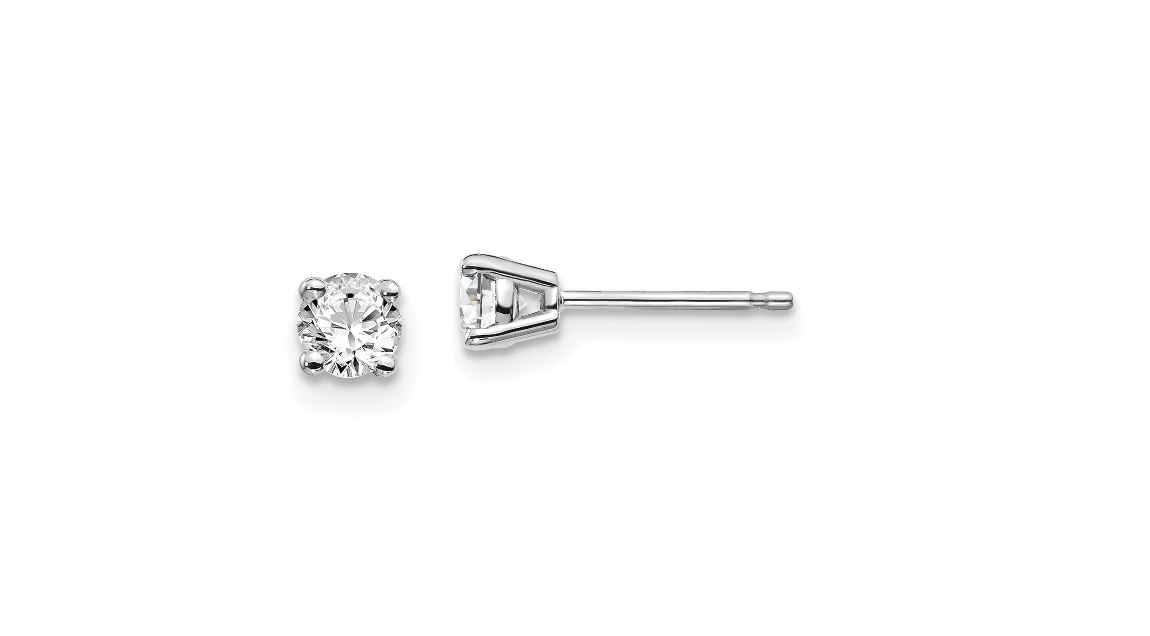 1/3 ct. t.w. Diamond Stud Push-on Post Earrings in 14K Gold