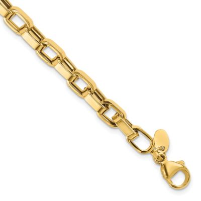 Belk & Co 14K Gold Polished Fancy Link Bracelet, Yellow