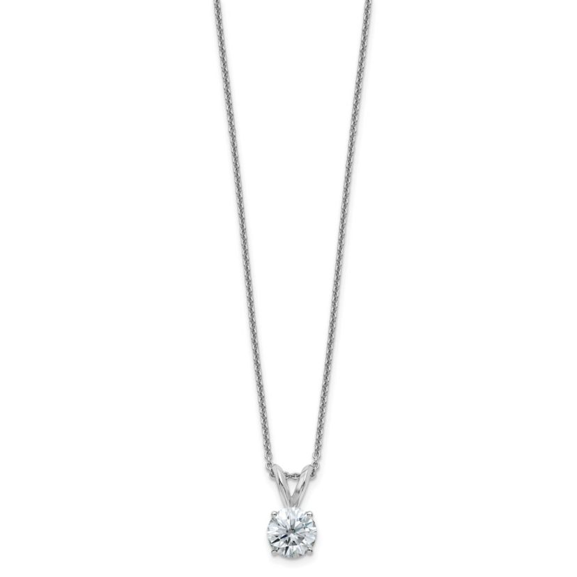 1 ct. t.w. Moissanite Solitaire Necklace in 14K Gold