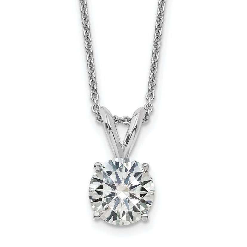 1.45 ct. t.w. Moissanite Solitaire Necklace in 14K Gold